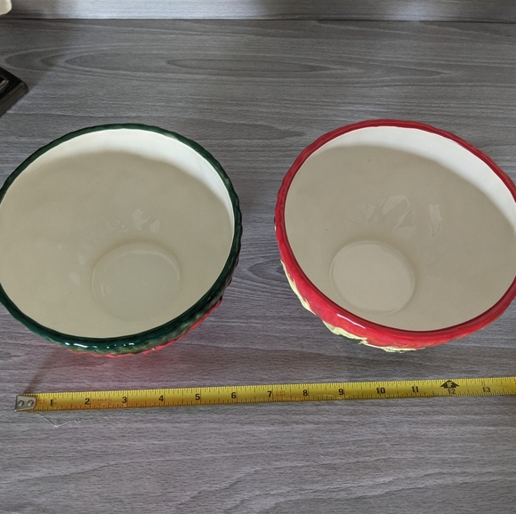 Set of 2 Colorful Holiday Bowls or Planters - Picture 6 of 7